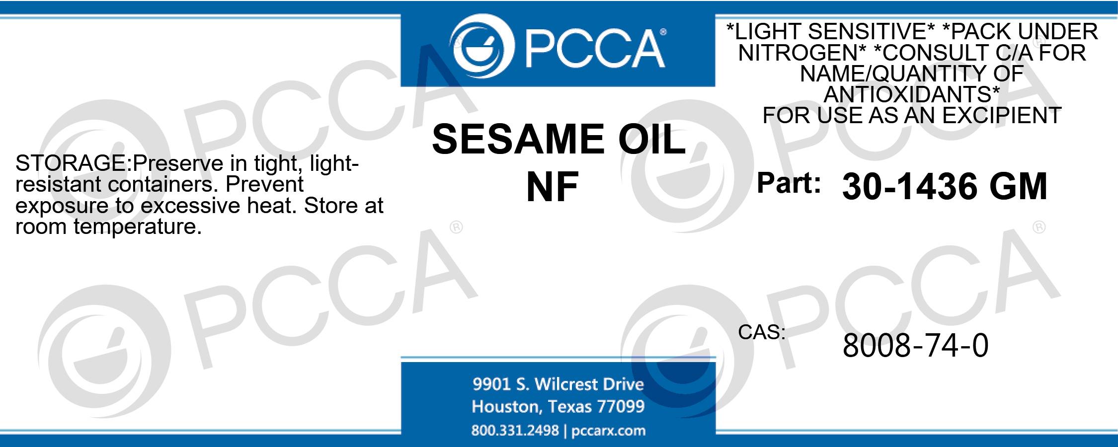 SESAME OIL NF PCCA
