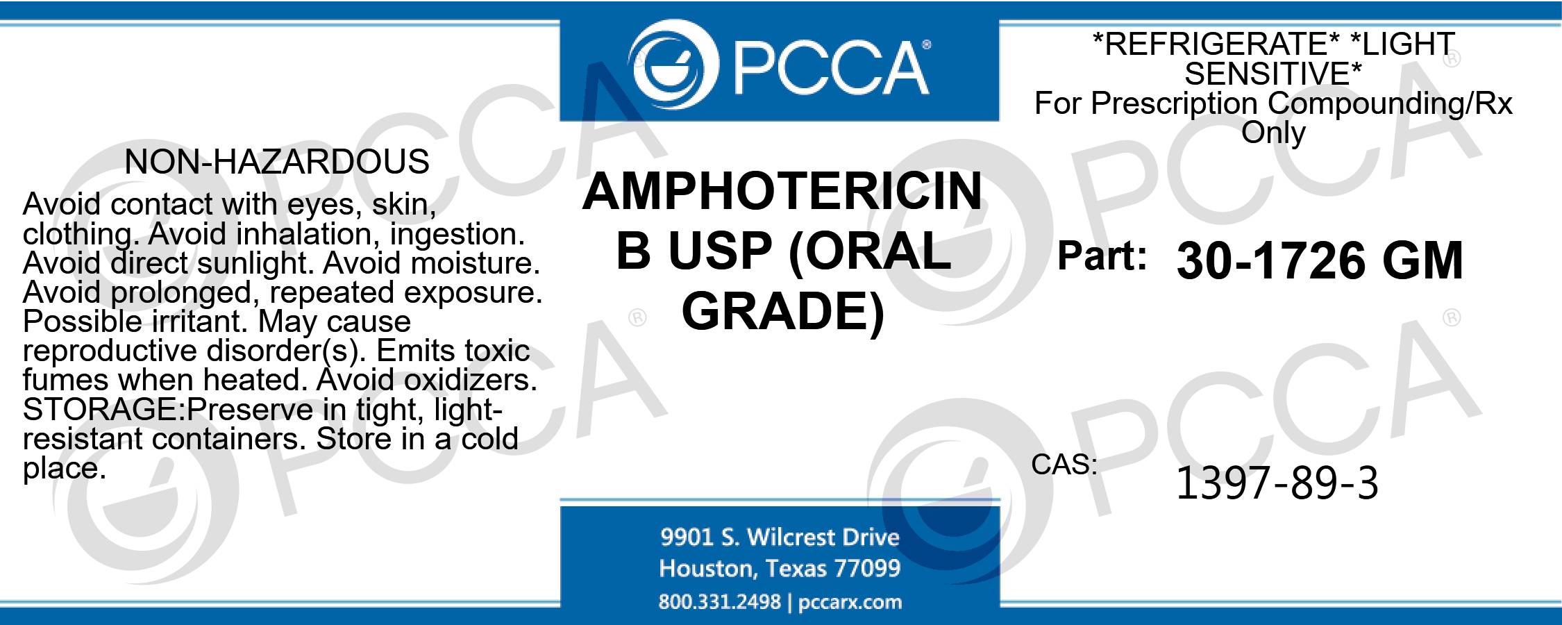 AMPHOTERICIN B USP (ORAL GRADE) - PCCA