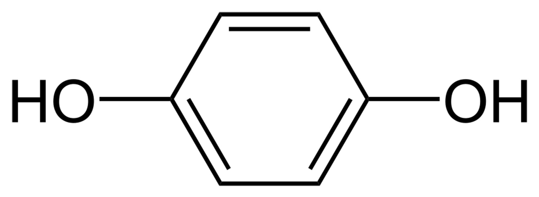 Hydroquinone Molecular Structure 