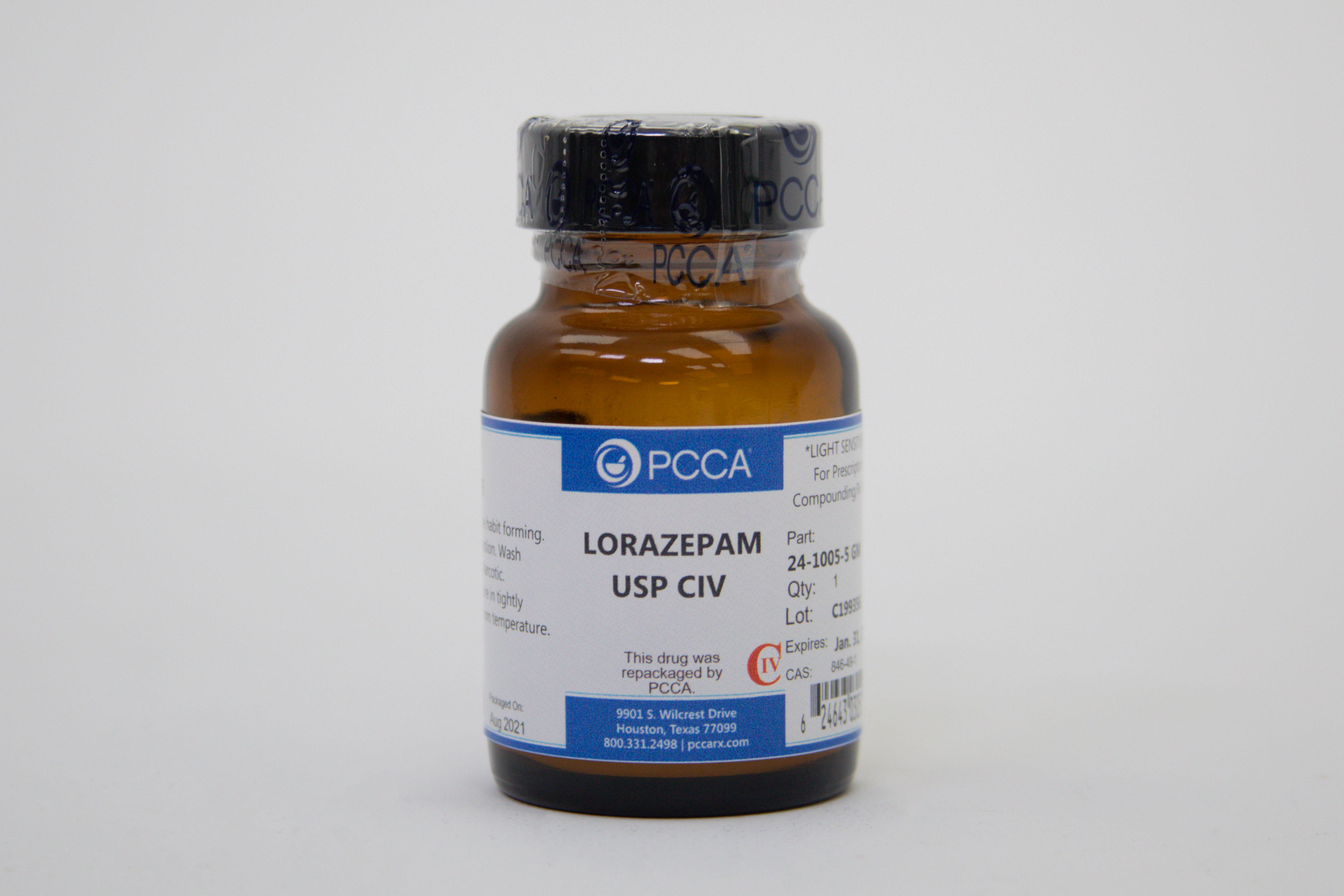 LORAZEPAM USP PCCA   24 1005 25 0001 