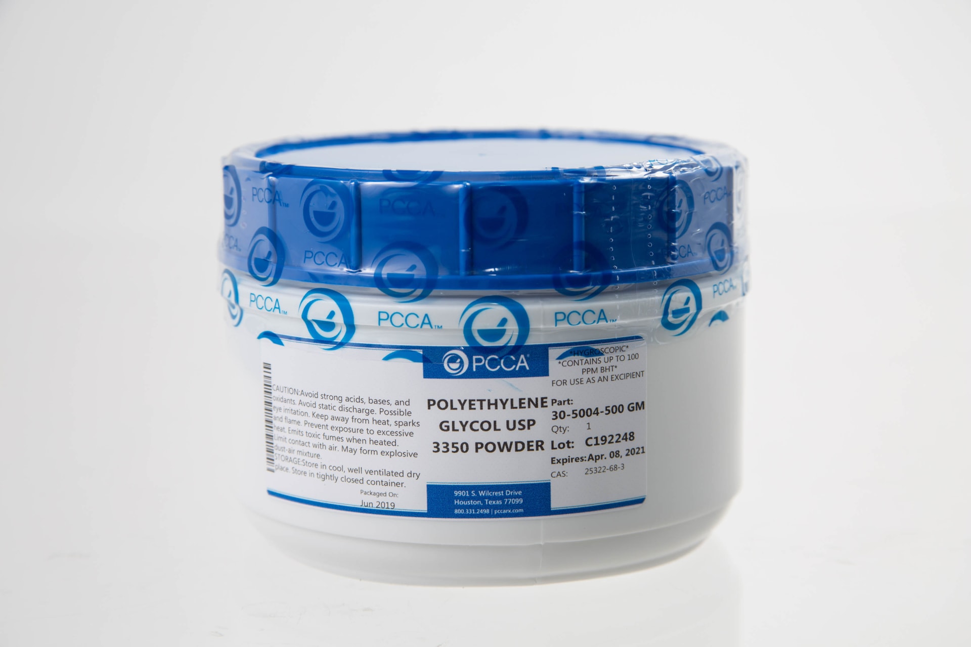 POLYETHYLENE GLYCOL USP 3350 POWDER PCCA polyethylene-glycol-usp-3350-powder-pcca