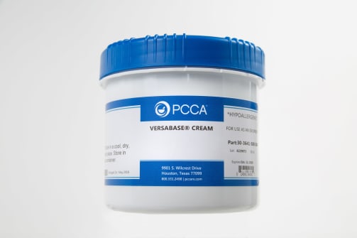 Canister of PCCA VersaBase Cream